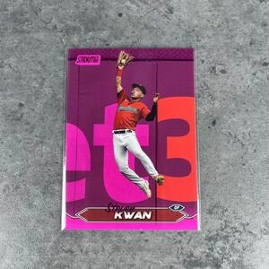 2024 Topps Stadium Club - Steven Kwan #52 Pink Foil